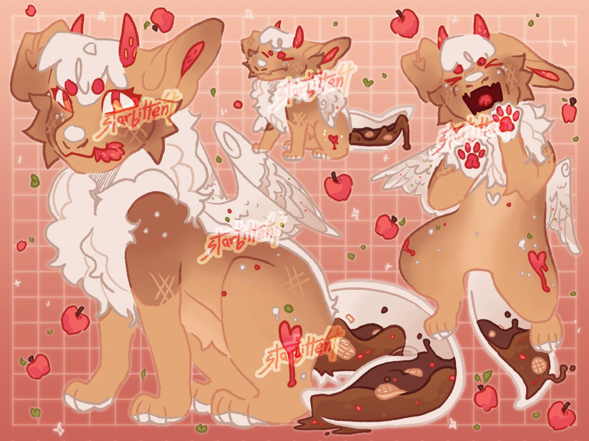 Owed art: character page w/ simple background